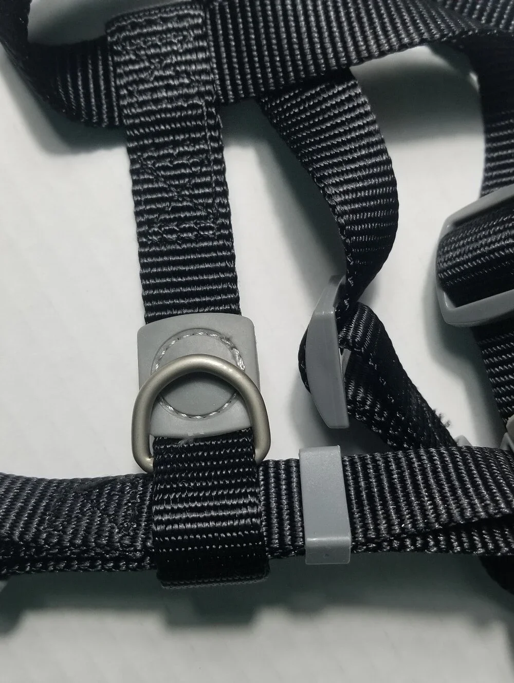 TOP PAW BLACK WITH GRAY DOG HARNESS SIZE LARGE